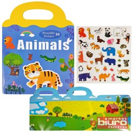 KSIĄŻECZKA Z NAKLEJKAMI DZIKIE ZWIERZĘTA 2625 ASKA