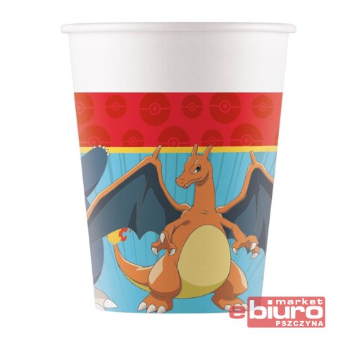 KUBECZKI PAPIEROWE POKEMON 200ML 8SZT GODAN