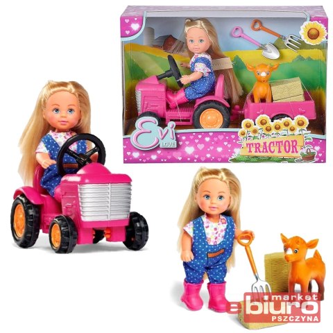 LALKA EVI FARMERKA NA TRAKTORZE 0539