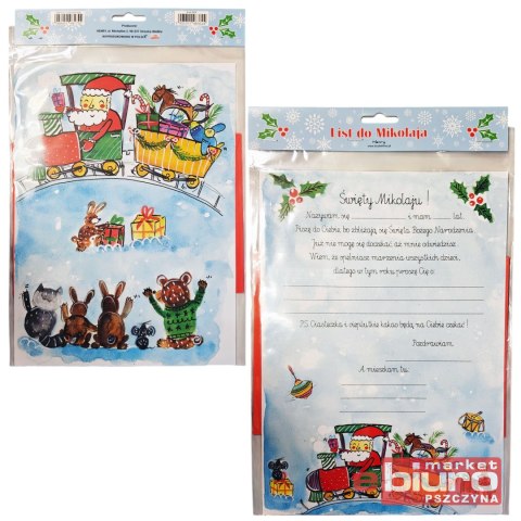 LIST DO MIKOŁAJA MIKOŁAJ Z PREZENTAMI HENRY