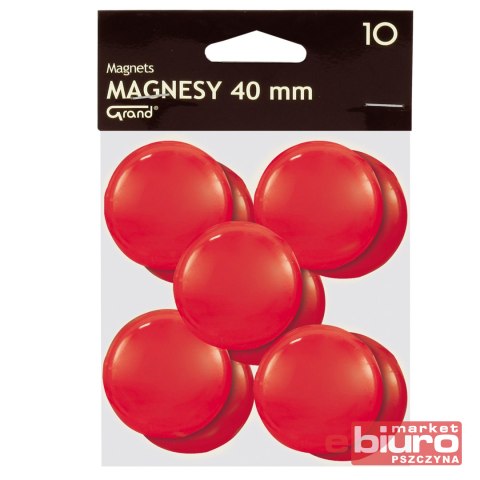 MAGNES 40MM GRAND CZERWONY