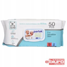 CHUSTECZKI NAWILŻANE RĘCZNIKI PIELĘGNACYJNE DLA SENIORÓW PARLAK 50 SZTUK