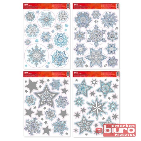 NAKLEJKA BOŻONARODZENIOWA BROKAT VA002 8885722