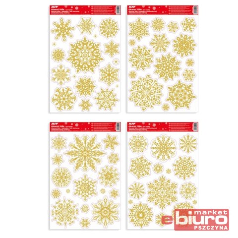 NAKLEJKA BOŻONARODZENIOWA BROKAT VA010 8885730