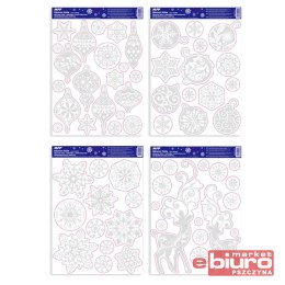 NAKLEJKA BOŻONARODZENIOWA BROKAT VA012 8885732