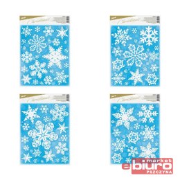 NAKLEJKA BOŻONARODZENIOWA BROKAT VA021 30X42CM