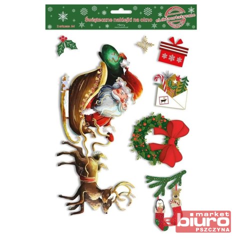 NAKLEJKA ELEKTROSTATYCZNA BN MIKOŁAJ W ZAPRZĘGU HE