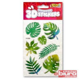 NAKLEJKI 3D TRANSP PUS-8206 GREEN LEAVES PENMATE