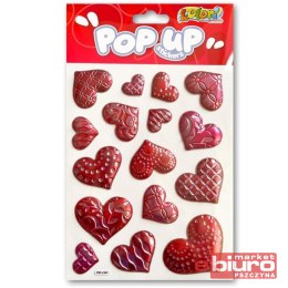 NAKLEJKI METALICZNE PUP-2307 RED HEARDS PENMATE