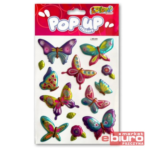 NAKLEJKI METALICZNE PUP-2308 RAINBOW BUTTERFLIES