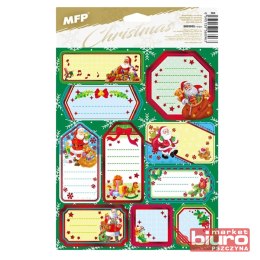 NAKLEJKI NA PREZENTY BN CZERWONE 200X300MM 10 SZT