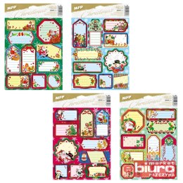 NAKLEJKI NA PREZENTY BN CZERWONE 200X300MM 10 SZT