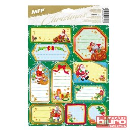 NAKLEJKI NA PREZENTY BN ZŁOTE 200X300MM 10SZT