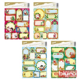 NAKLEJKI NA PREZENTY BN ZŁOTE 200X300MM 10SZT