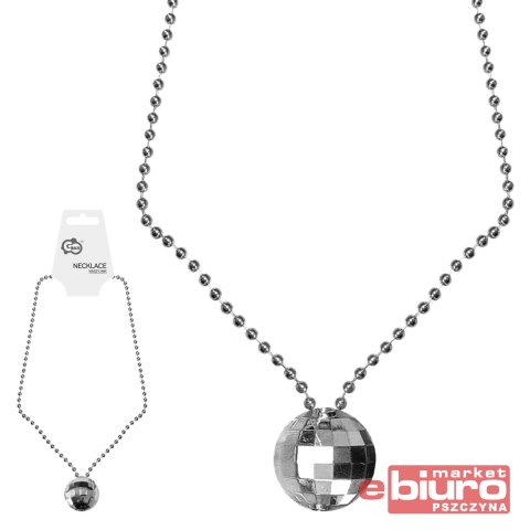 NASZYJNIK DISCO 1 SREBRNY GODAN