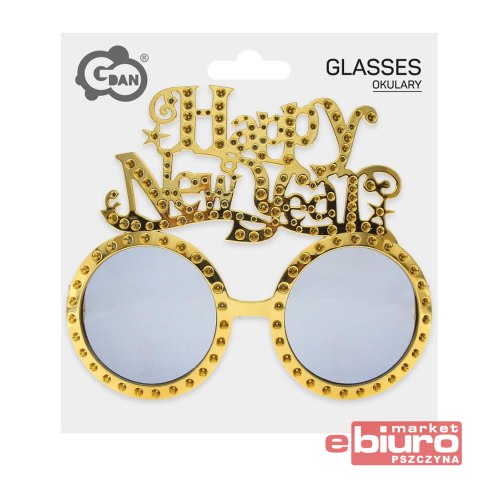 OKULARY HNY ZŁOTE GODAN