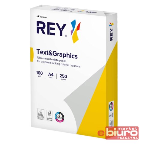 PAPIER REY TEXT & GRAPHICS 160G/M2 A4 BIAŁY A'250