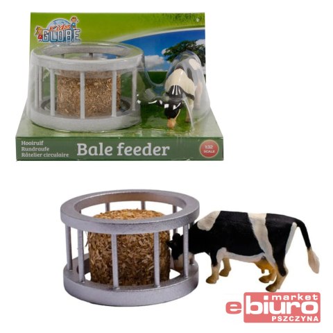 PAŚNIK DLA KRÓW 1:32 Z SIANEM I KROWĄ HIPO