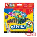 PASTELE OLEJNE WYKRĘCANE 12 KOLORÓW COLORINO