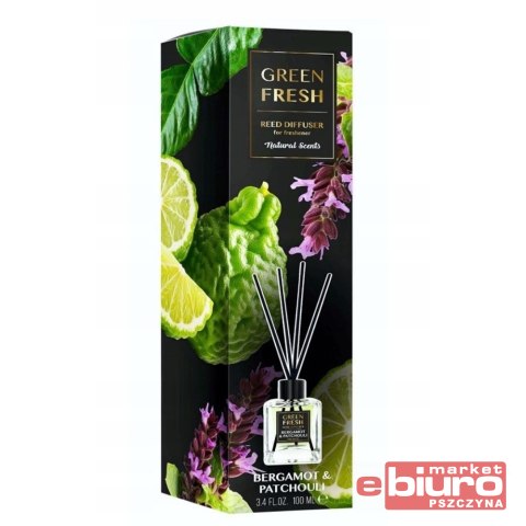 PATYCZKI ZAPACHOWE GREEN FRESH 100ML BERGAMOT&PATCHOULI
