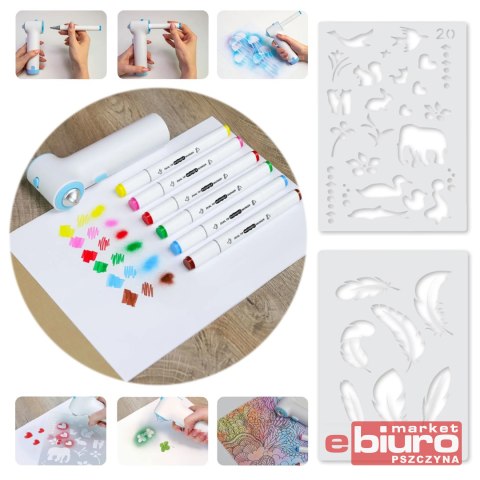 PISAKI AEROGRAF DO MALOWANIA W SPRAYU AIRBRUSH GR-8900N FIORELLO