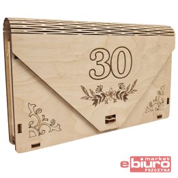 PUDEŁKO DREWNIANE KOPERTA NA 