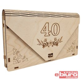 PUDEŁKO DREWNIANE KOPERTA NA 