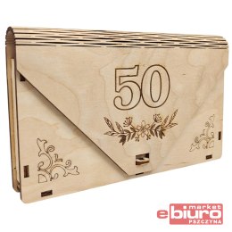 PUDEŁKO DREWNIANE KOPERTA NA 