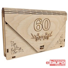 PUDEŁKO DREWNIANE KOPERTA NA 