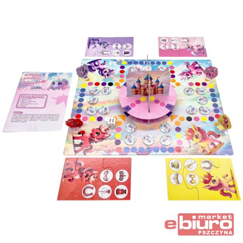 RODZINNA GRA PLANSZOWA KRÓLESTWO JEDNOROŻCÓW