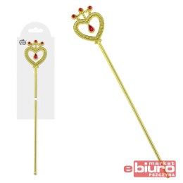 RÓŻDŻKA ZŁOTA Z RUBINEM 37CM GODAN