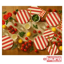 SERWETKI PAP PASKI CZERW-BEŻ 33X33CM 20SZT GODAN