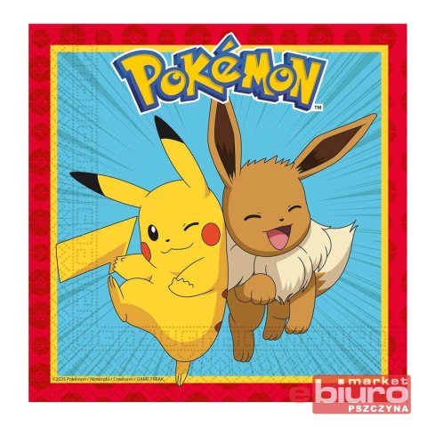 SERWETKI PAPIEROWE POKEMON 33X33CM 20SZT GODAN