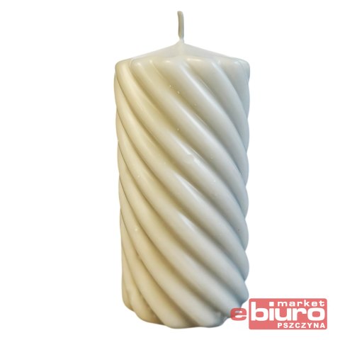 ŚWIECZKA KLASYCZNA WALEC TWIST 70/150 J.SZARA 8521