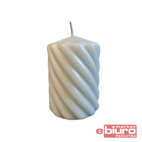 ŚWIECZKA WALEC TWIST 70/100 J. SZARA 8514