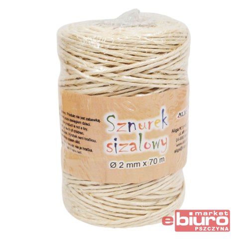 SZNUREK SIZALOWY SZ-7115 2MM X 70M ALIGA