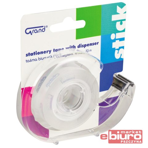 TAŚMA BIUROWA GRAND 19X33M Z DYSPENSEREM
