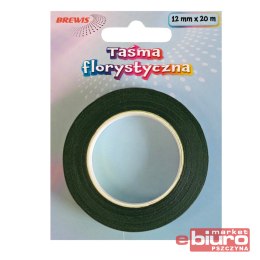 TAŚMA FLORYSTYCZNA C.ZIELONA 12MM X 20M TF1 BREWIS