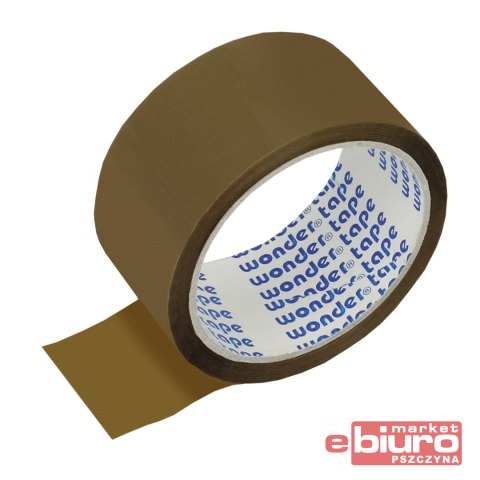 TAŚMA PAKOWA 48X50 BRĄZOWA WONDER 50M