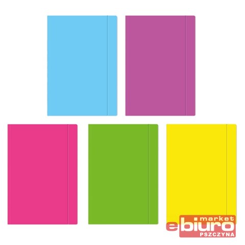 TECZKA Z GUMKĄ A3+ FLUO INTERDRUK