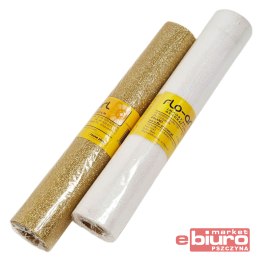 TIUL KRATKA Z BROKATEM 37CM X 5Y F043 FLO-ART