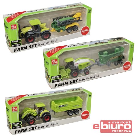 TRAKTOR METAL Z MASZYNĄ BA5105 TOYS