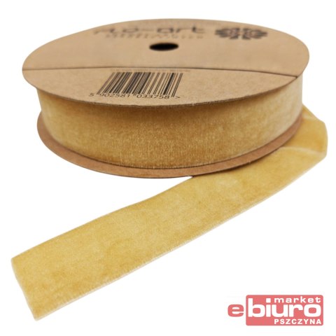 WSTĄŻKA WELWETOWA 2,5CM X 10Y FX247 FLO-ART