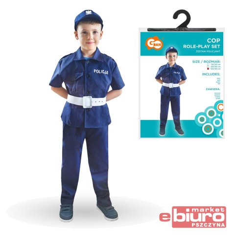 ZESTAW DLA DZIECI POLICJANT ROZM 13/140CM GODAN