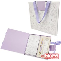 ZESTAW DŁUG + NOTES + ETUI PREMIUM FIOLET CRESCO