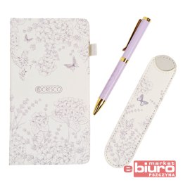 ZESTAW DŁUG + NOTES + ETUI PREMIUM FIOLET CRESCO