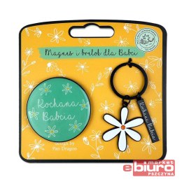 ZESTAW MAGNES + BRELOK 100KROTKA BABCIA DRAGON