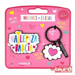 ZESTAW MAGNES + BRELOK NAJ BABCIA DRAGON