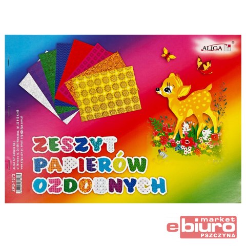 ZESZYT PAPIERÓW OZDOBNYCH MIX ZPD-1373 B4 ALIGA