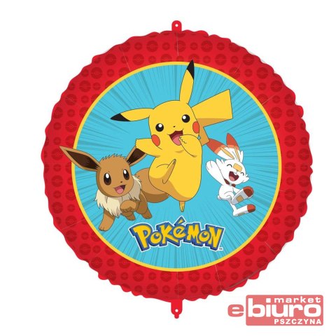 BALON FOLIOWY POKEMON 46CM 1SZT GODAN